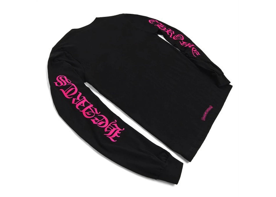 Chrome Hearts Long Sleeve Pocket Crew Hot Pink/Black
