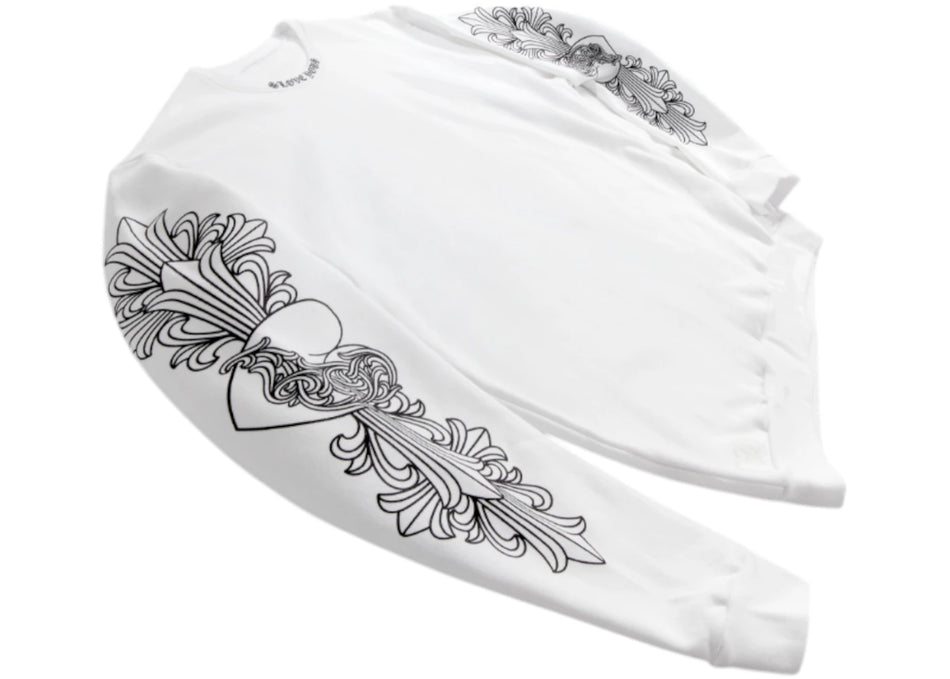 Chrome Hearts Love You Crewneck Sweatshirt White