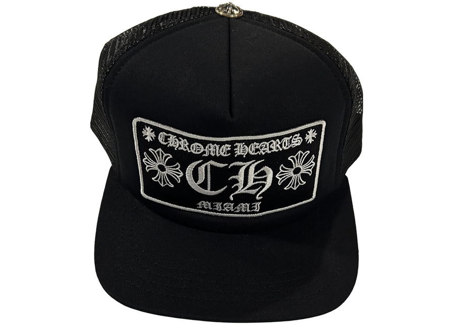 Casquette de camionneur Chrome Hearts Miami Exclusive noire