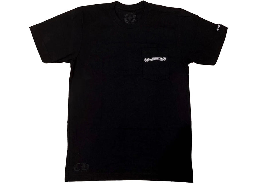 T-shirt noir Chrome Hearts à logo en volute