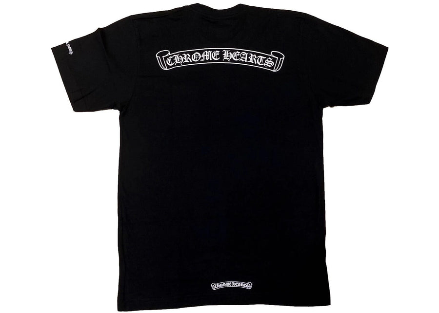 T-shirt noir Chrome Hearts à logo en volute