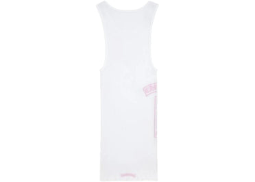 Chrome Hearts T Bar Rib Tank White/Pink