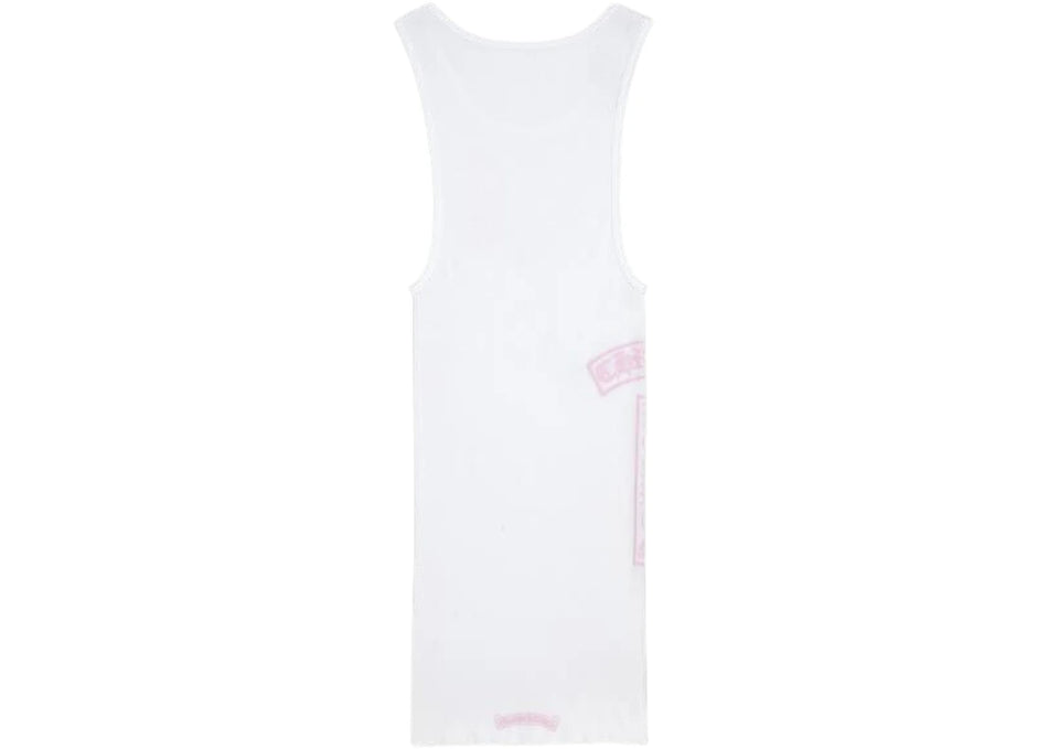 Chrome Hearts T Bar Rib Tank White/Pink