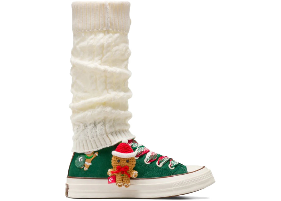 Converse Chuck 70 Hi Noël Pain d'épice et chaussettes tricotées Trèfle de minuit
