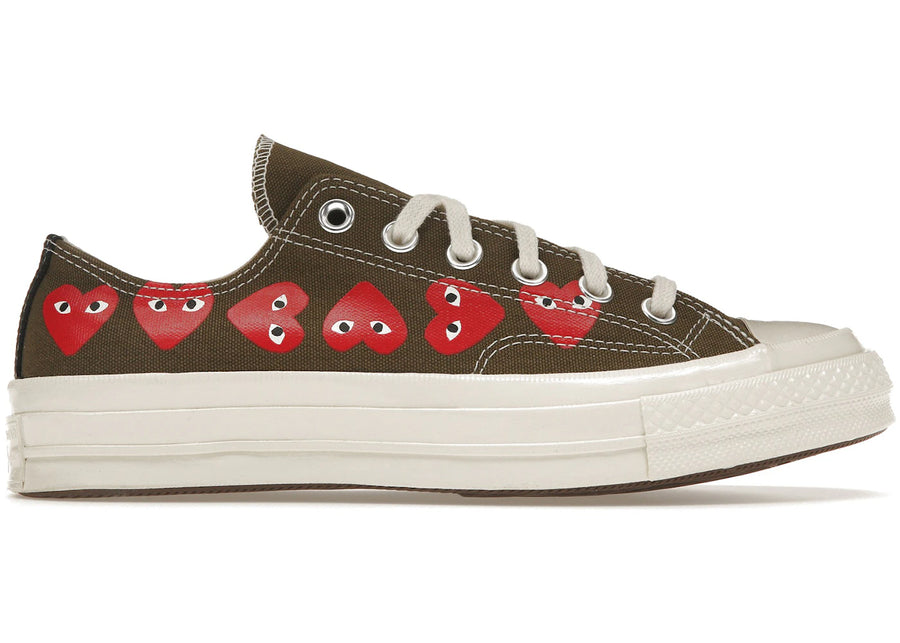 Converse Chuck Taylor All Star 70 Ox Comme des Garcons Multi Heart Vert