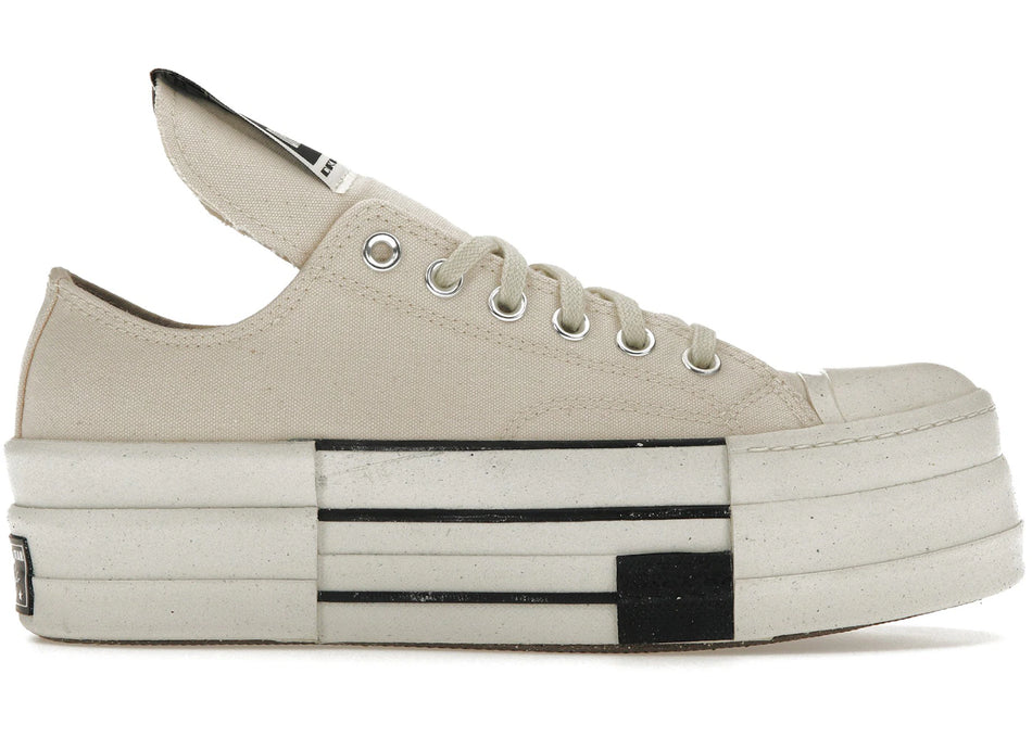 Converse DRKSHDW Chuck Taylor All Star DBL DRKSTAR Ox Rick Owens DRKSTAR Natural Ivory