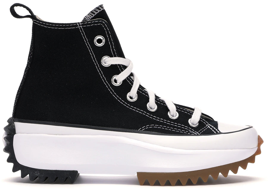 Converse Run Star Hike Hi Noir Blanc Gomme