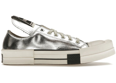 Converse TURBODRK Chuck Taylor All Star 70 Ox Rick Owens DRKSHDW Silver White