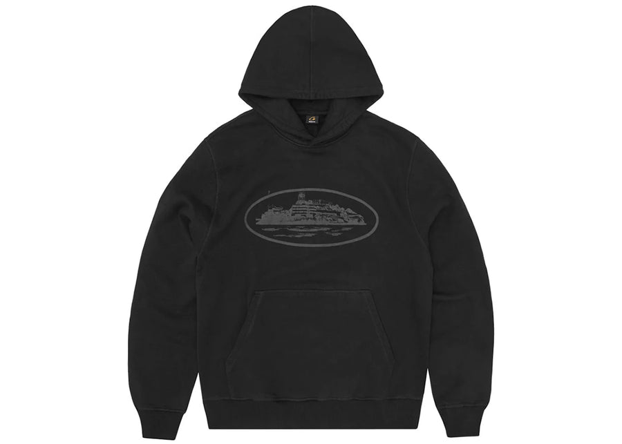 Sweat à capuche Corteiz Alcatraz V2 Triple Noir