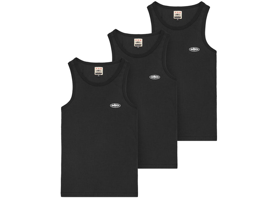 Débardeur Corteiz HMP Essentials (lot de 3) noir
