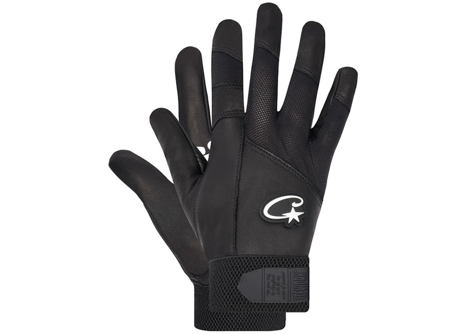 Corteiz Leather Gloves Black