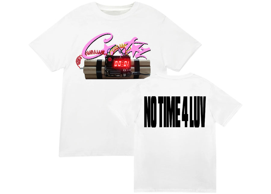 T-shirt Corteiz No Time 4 Luv blanc