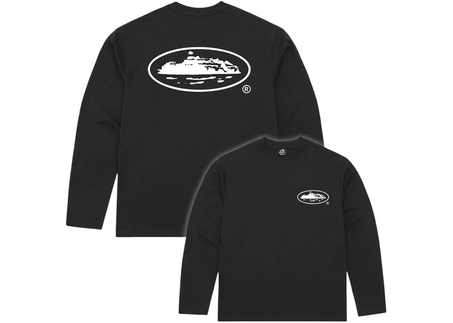 T-shirt Corteiz OG Island L/S Noir