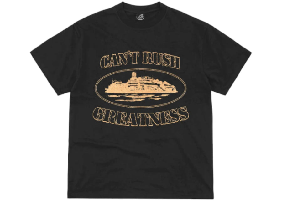 T-shirt noir Corteiz x Central Cee « Can't Rush Greatness »