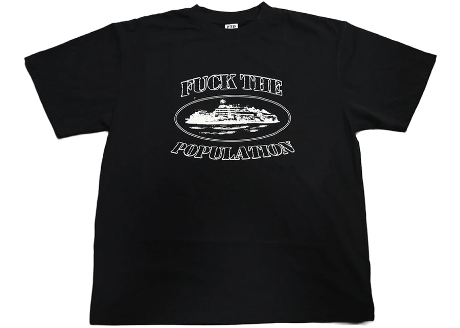 Corteiz x FTP Alcatraz Tee Black