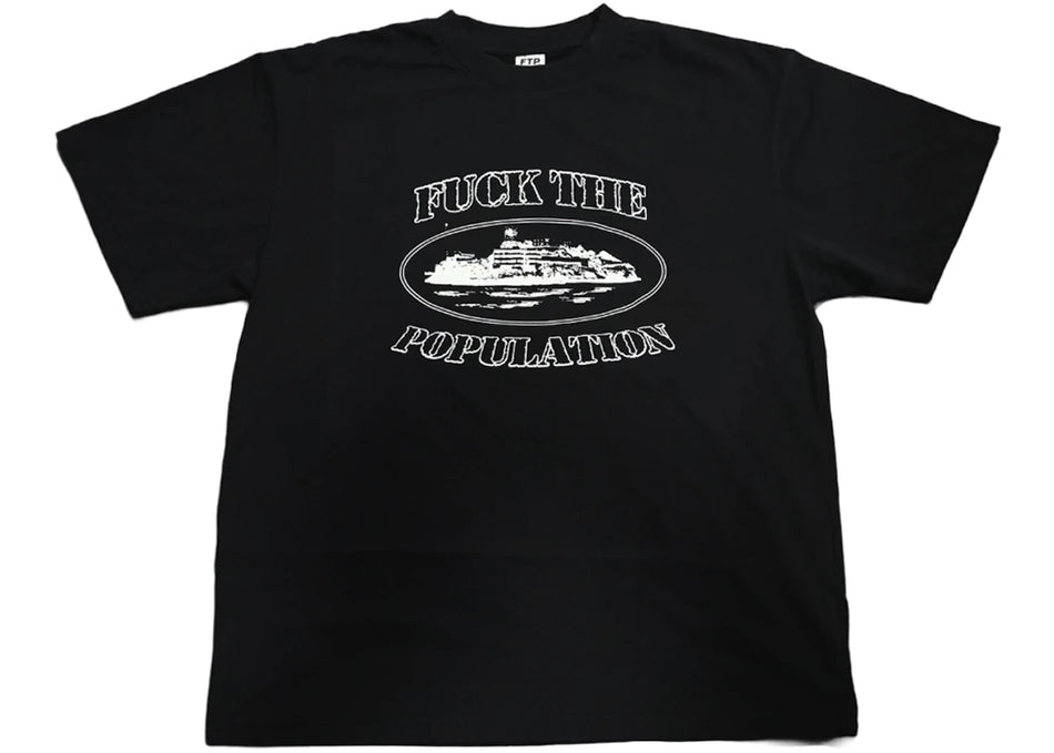 Corteiz x FTP Alcatraz Tee Black