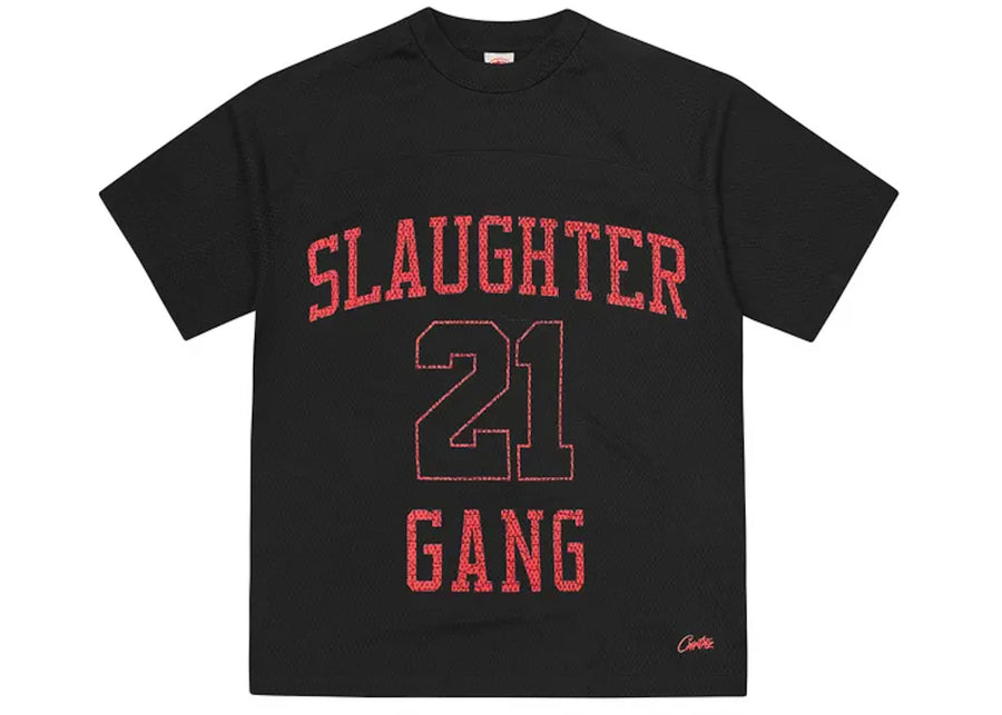 T-shirt Corteiz x Slaughter Gang 21 Savage Mesh Noir