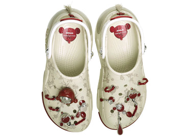 Crocs Bubble Crush Clog Pop Mart SKULLPANDA White Red