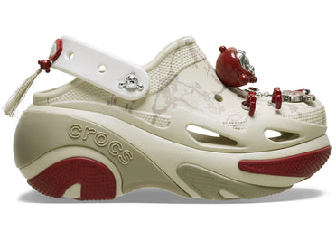 Crocs Bubble Crush Clog Pop Mart SKULLPANDA White Red