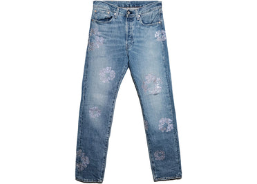 Denim Tears Bust Down Tears 501 Jeans Light Wash