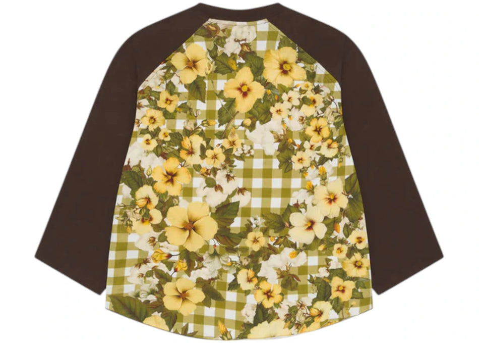 Denim Tears Cotton Gingham Baseball Tee Multicolor