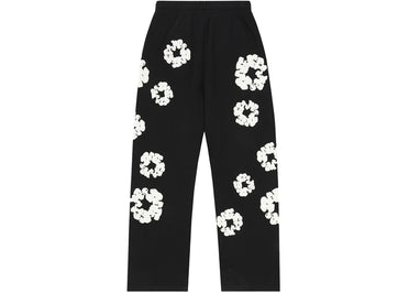 Denim Tears Cotton Wreath Baggy Sweatpants Black