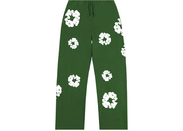 Denim Tears Cotton Wreath Baggy Sweatpants Green