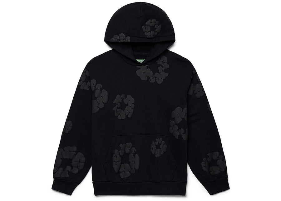 Denim Tears Cotton Wreath Hoodie Black Monochrome