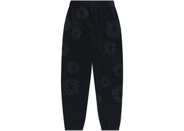 Denim Tears Cotton Wreath Sweatpants Black Monochrome