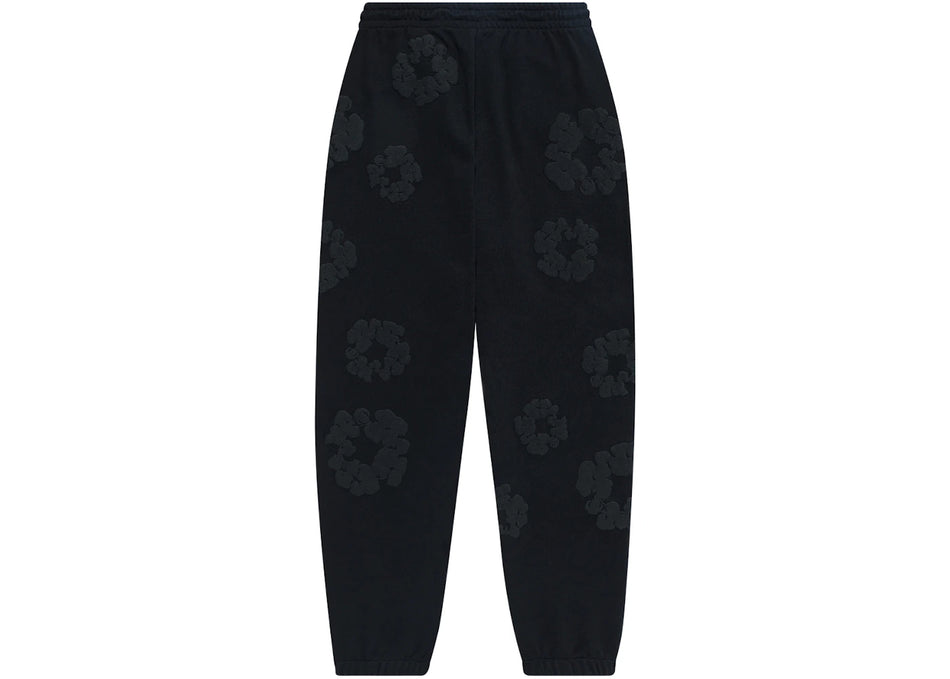 Denim Tears Cotton Wreath Sweatpants Black Monochrome