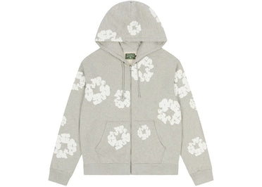 Denim Tears Cotton Wreath Zip Hoodie Grey