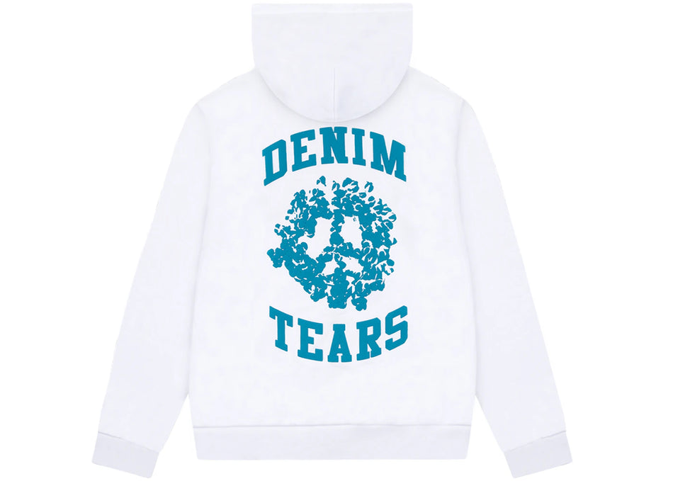 Denim Tears Denim University Zip Hoodie White