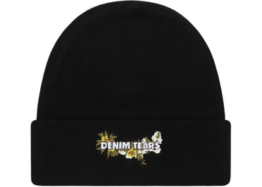Denim Tears Floral Beanie Black