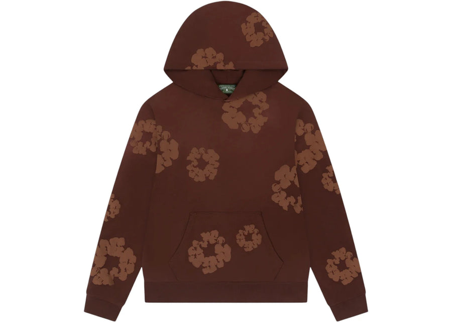 Sweat à capuche marron Denim Tears Mono Cotton Wreath