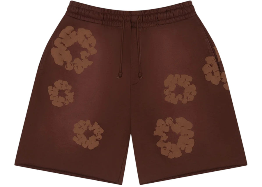 Short de survêtement marron Denim Tears Mono Cotton Wreath