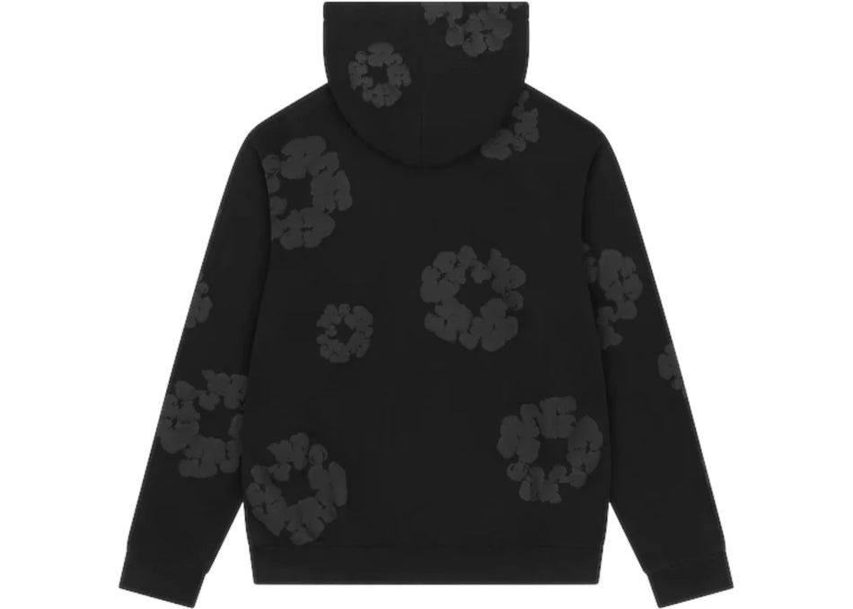 Denim Tears Mono Wreath Hoodie Black