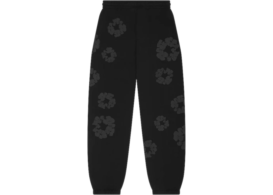 Denim Tears Mono Wreath Sweatpants Black