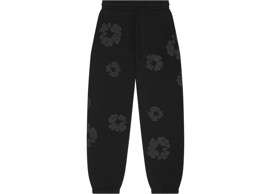 Denim Tears Mono Wreath Sweatpants Black