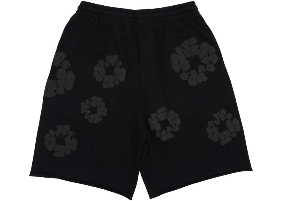 Denim Tears Mono Wreath Sweatshorts Black