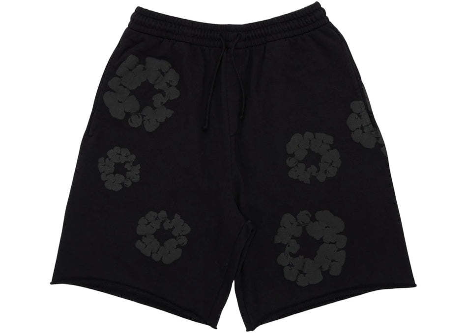 Denim Tears Mono Wreath Sweatshorts Black