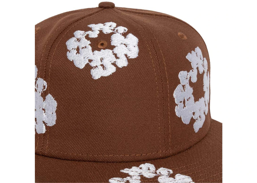 Casquette New Era Cotton Wreath 59/50 marron « Denim Tears »