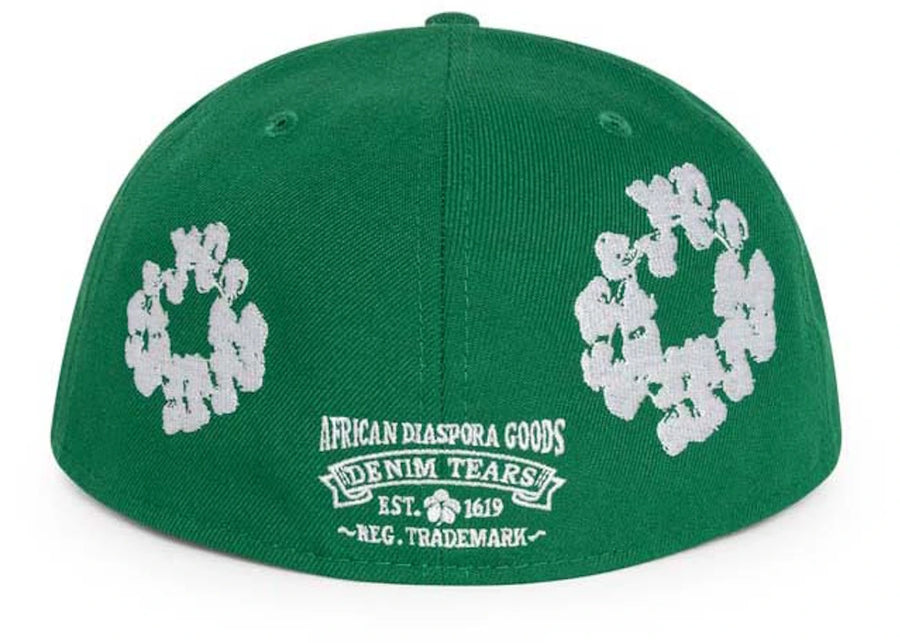 Casquette New Era Cotton Wreath 59/50 Verte Denim Tears