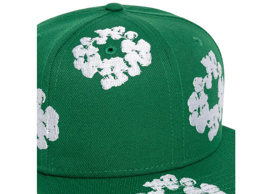 Casquette New Era Cotton Wreath 59/50 Verte Denim Tears