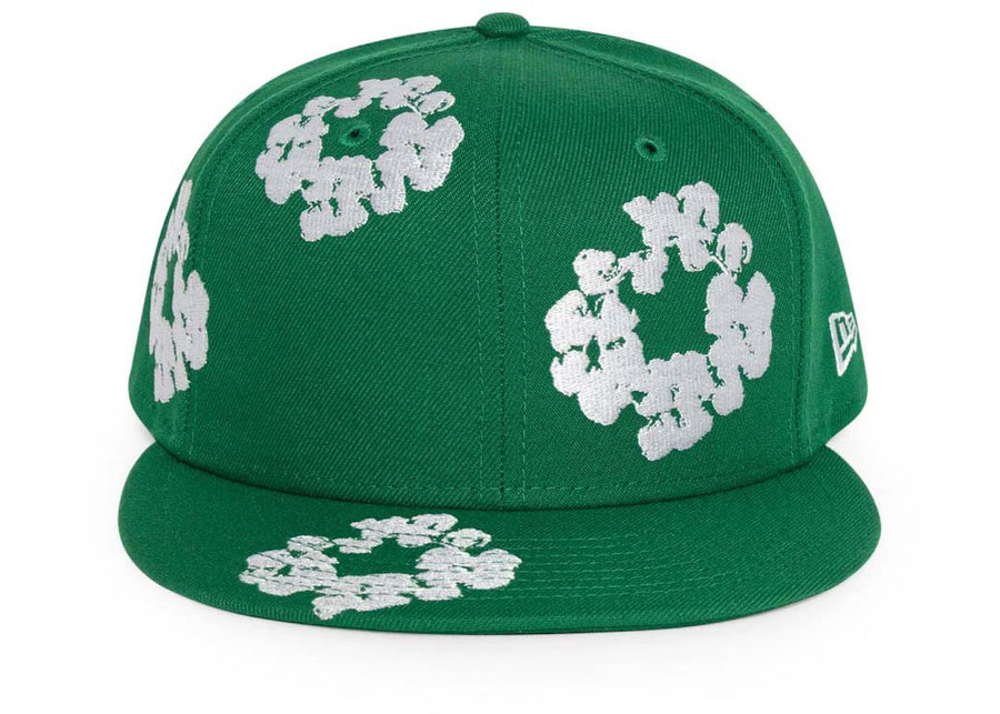 Casquette New Era Cotton Wreath 59/50 Verte Denim Tears