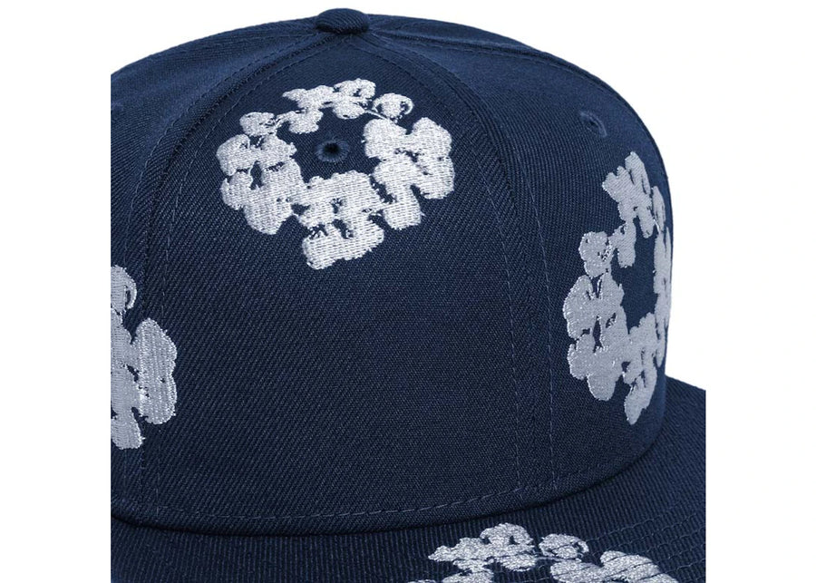 Casquette New Era Cotton Wreath 59/50 bleu marine « Denim Tears »