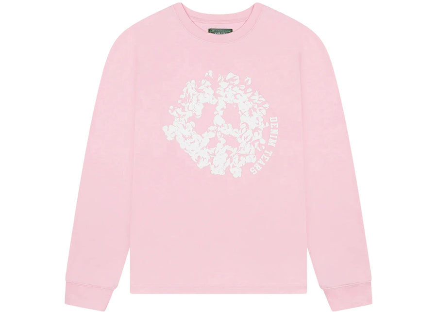 T-shirt à manches longues rose Denim Tears Peace Wreath Wreat