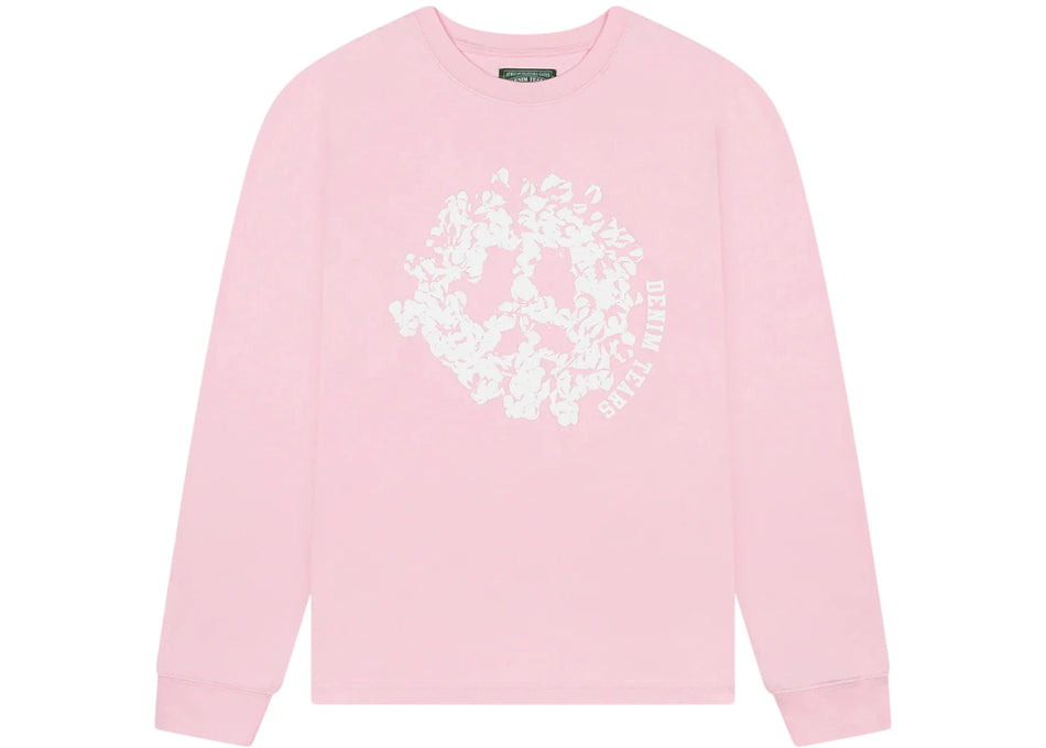 Denim Tears Peace Wreath Long Sleeve Tee Pink