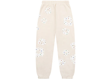 Denim Tears Rhinestone Cotton Wreath Sweatpants Oatmeal