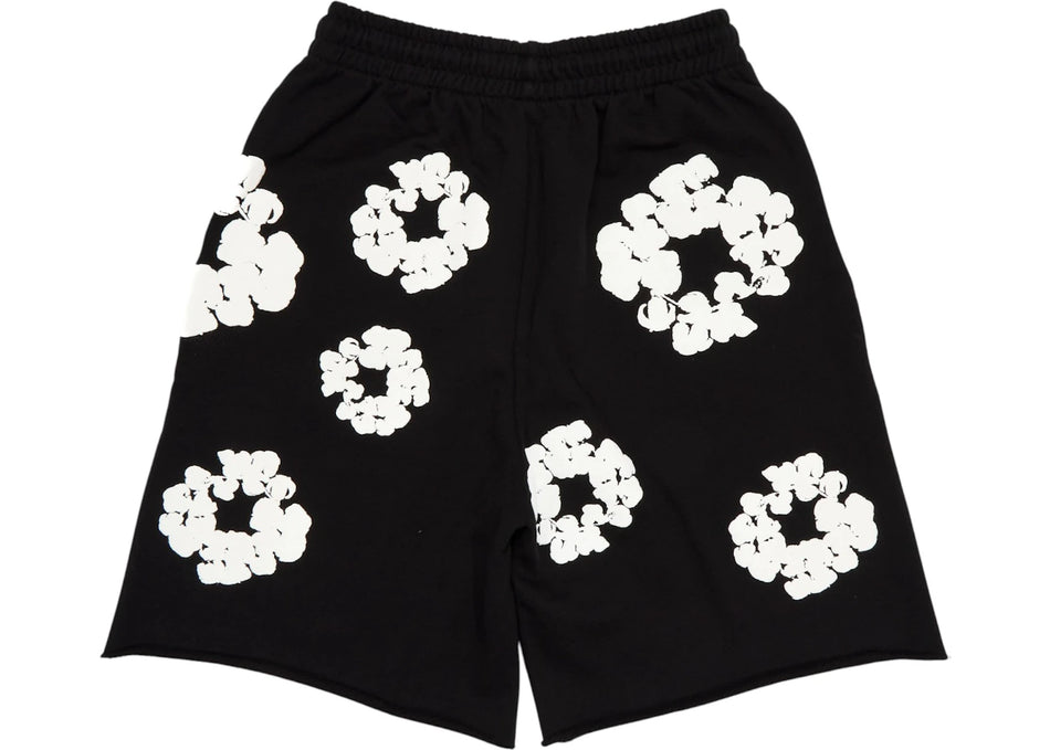 Denim Tears The Cotton Wreath Shorts Black