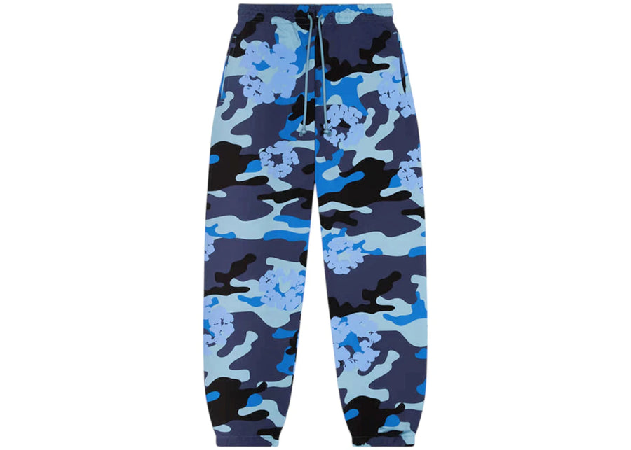 Pantalon de survêtement Denim Tears The Cotton Wreath camouflage bleu